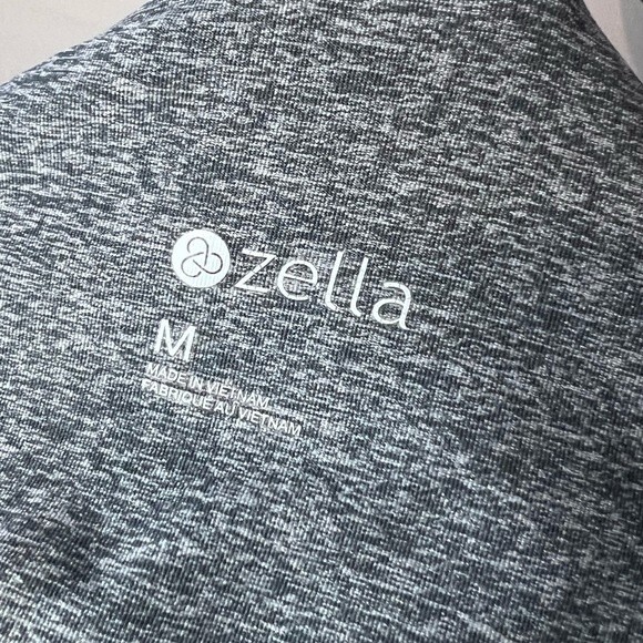 Zella Space Dye Green/Gray Race Back Sports Bra Size Medium - Picture 4 of 8